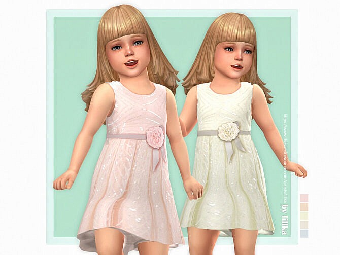 Sims 4 Sanna Dress by lillka at TSR