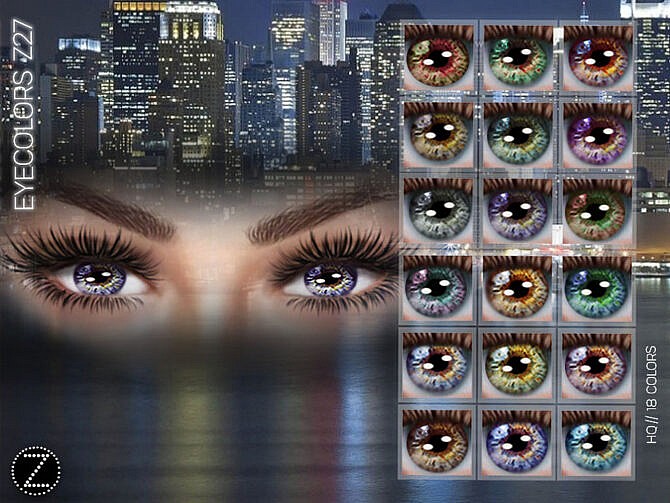 Sims 4 EYECOLORS Z27 by ZENX at TSR