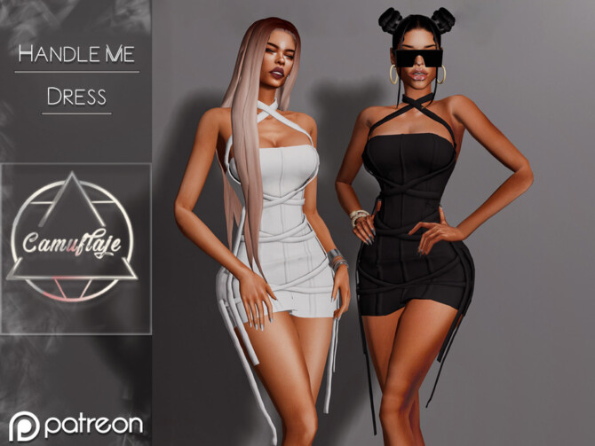 Sims 4 Handle Me (Dress) by Camuflaje at TSR