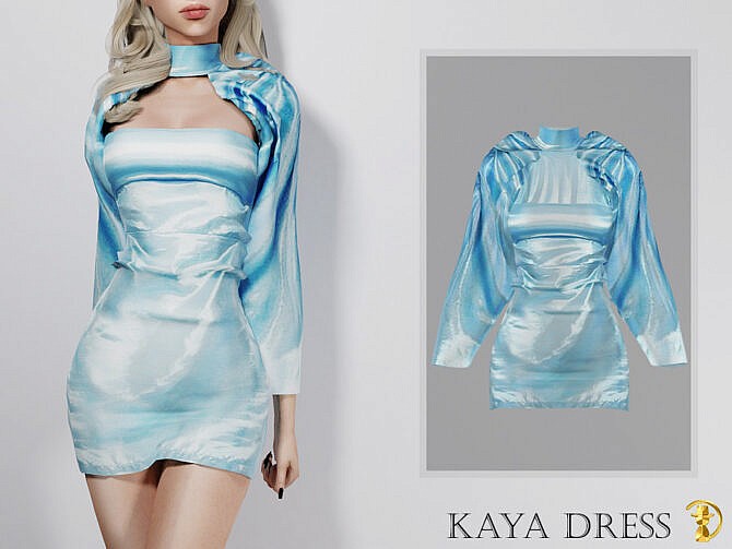 Sims 4 Kaya Dress by turksimmer at TSR