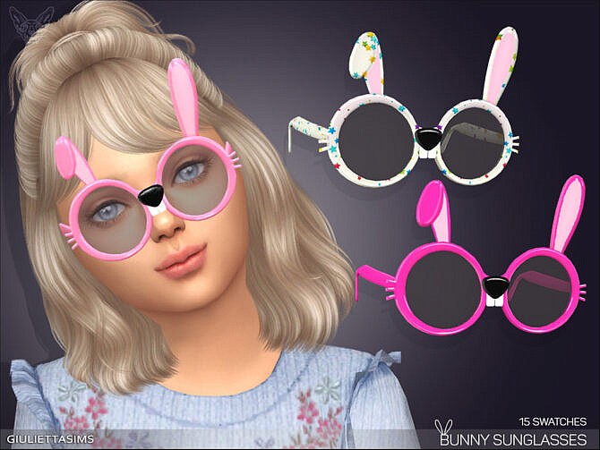 Sims 4 Bunny Sunglasses For Kids by feyona at TSR