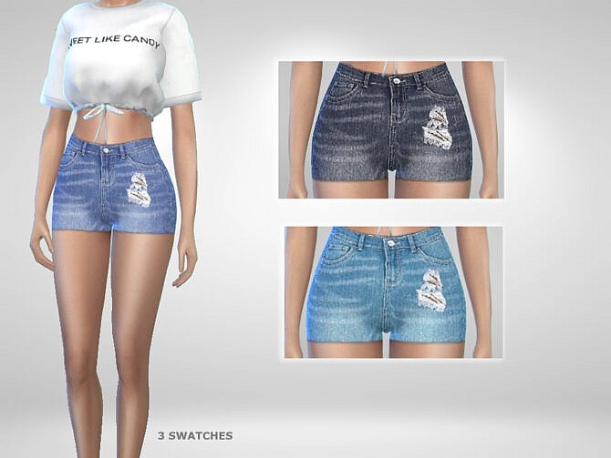 Sims 4 Sandy Shorts by Puresim at TSR