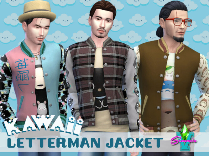 Kawaii Letterman Jacket By Simmiev