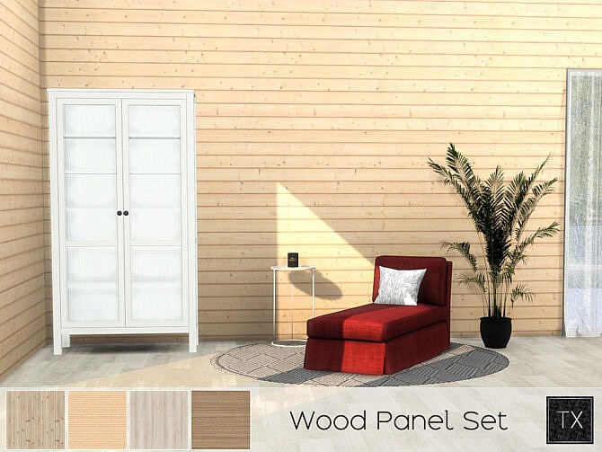 Sims 4 Wood Panel set by theeaax at TSR