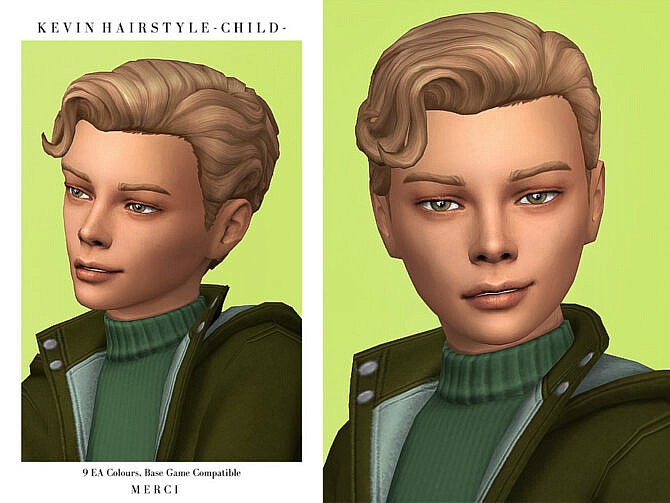 Sims 4 Kevin Hairstyle Child by Merci at TSR