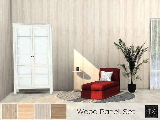 Sims 4 Wood Panel set by theeaax at TSR