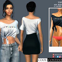Tied Shirt By Sims2fanbg