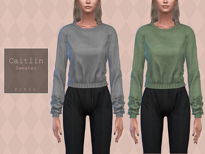 Sims 4 Caitlin Sweater by Pipco at TSR