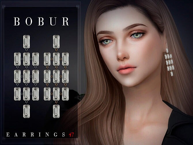 Sims 4 Earrings 47 by Bobur3 at TSR
