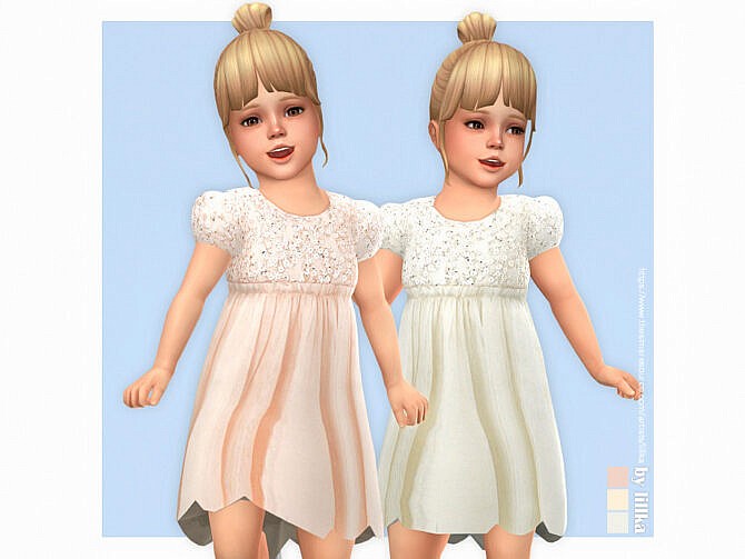 Sims 4 Elin Dress by lillka at TSR