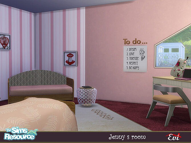 Sims 4 Jennys room by evi at TSR