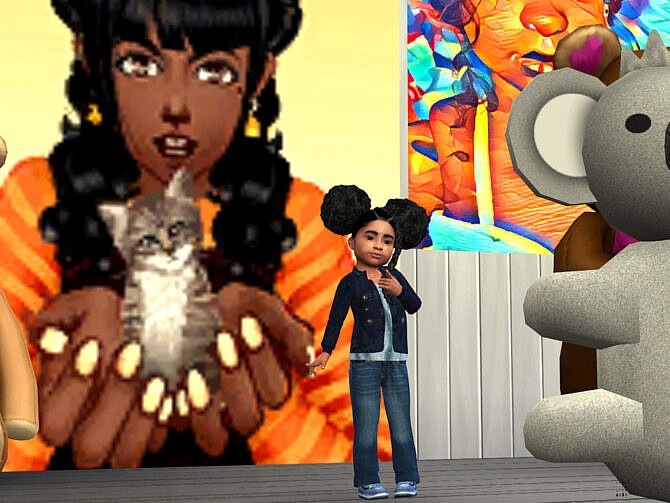 Sims 4 Nevaeh Hair Toddler by drteekaycee at TSR
