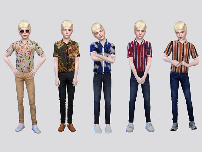 Boy’s Casual Shirt I By Mclaynesims