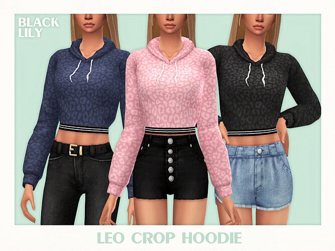Leo Crop Hoodie By Black Lily