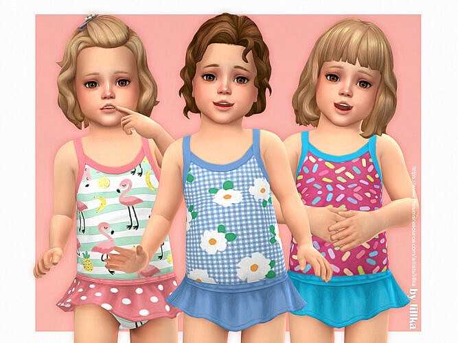Toddler Swimsuit P16 By Lillka