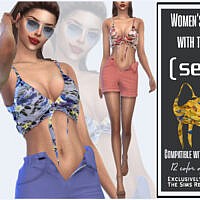 Women’s Top With Ties (set) By Sims House
