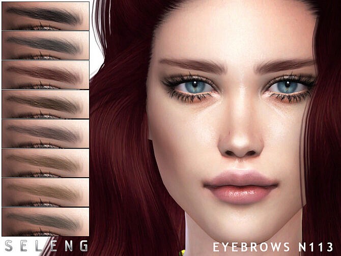 Sims 4 Eyebrows N113 by Seleng at TSR