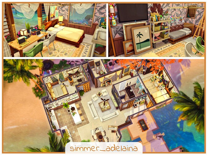 Sims 4 Party In Paradise house by simmer adelaina at TSR