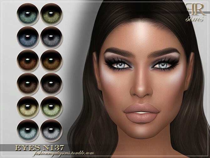 Sims 4 FRS Eyes N137 by FashionRoyaltySims at TSR