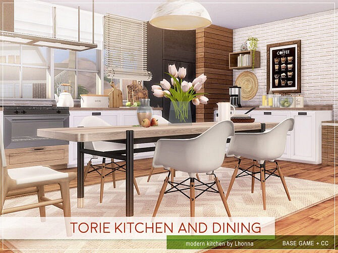 Sims 4 Torie Kitchen And Dining by Lhonna at TSR