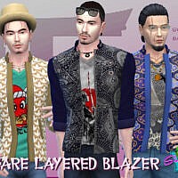 Oshare Layered Blazer V2 By Simmiev