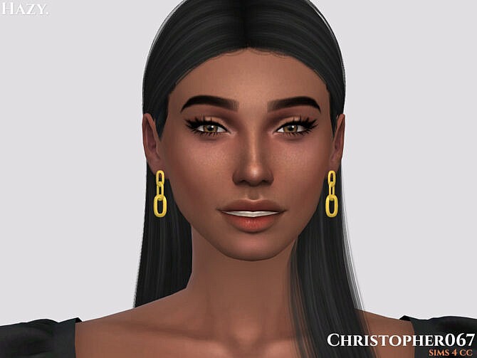 Sims 4 Hazy Earrings by Christopher067 at TSR