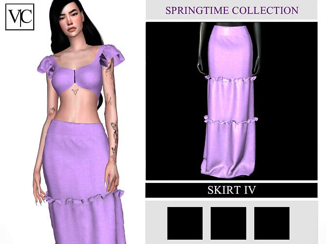 Springtime Collection Skirt Iv By Viy Sims