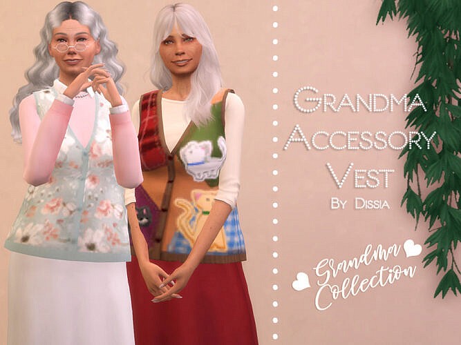 Grandma Accessory Vest By Dissia