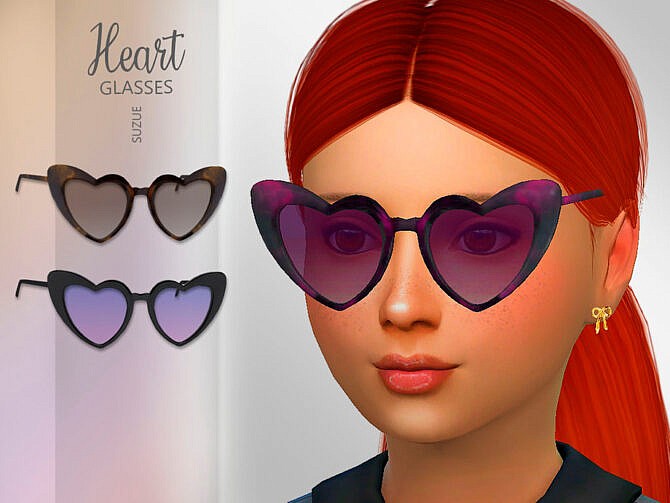 Sims 4 Heart Child Glasses by Suzue at TSR