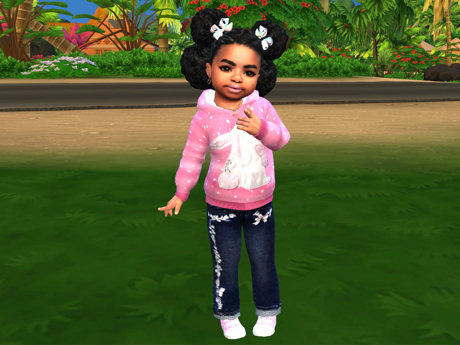 Puffy Peek-A-Boo Hairstyle by drteekaycee at TSR » Sims 4 Updates