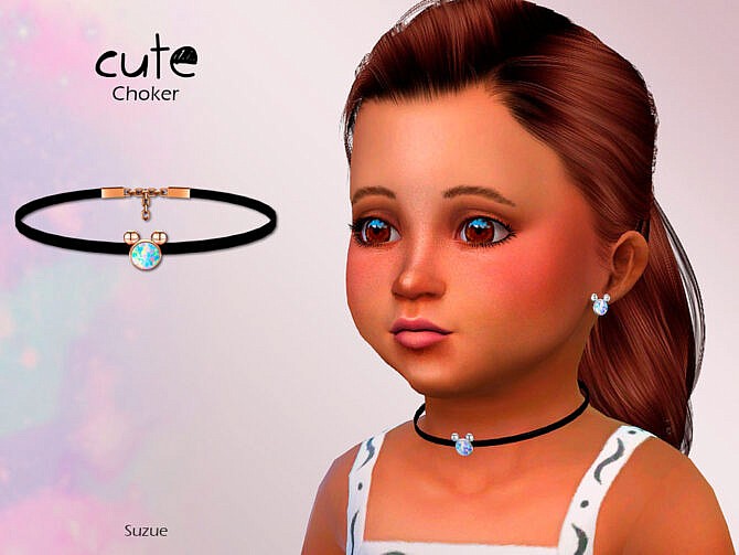 Sims 4 Cute Toddler Choker by Suzue at TSR