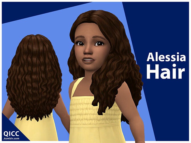 Alessia Maxis Match Hair for Toddlers by qicc at TSR » Sims 4 Updates