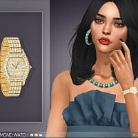 Linda Diamond Watch (left Wrist) By Feyona