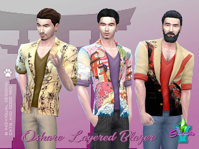 Sims 4 Oshare Layered Blazer by SimmieV at TSR