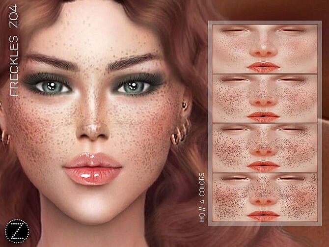 Sims 4 FRECKLES Z04 by ZENX at TSR