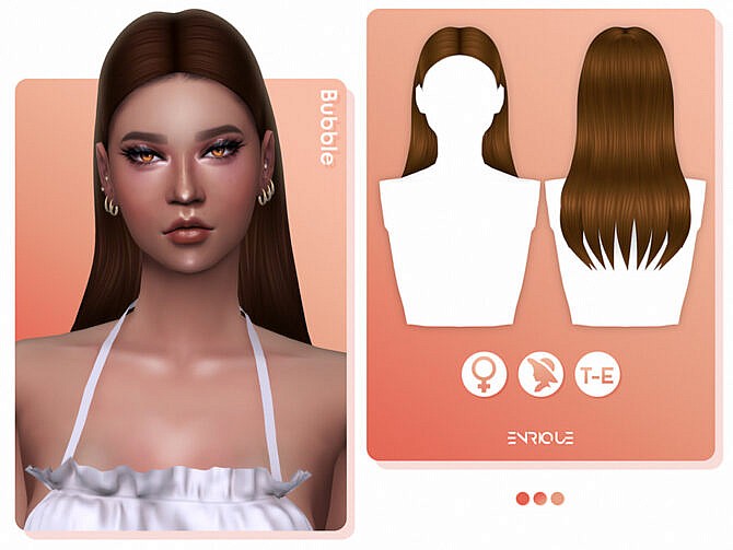 Sims 4 Bubble Hairstyle by EnriqueS4 at TSR