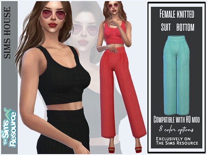 Female Knitted Suit Bottom By Sims House