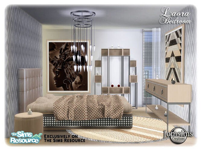 Sims 4 Laora bedroom by jomsims at TSR