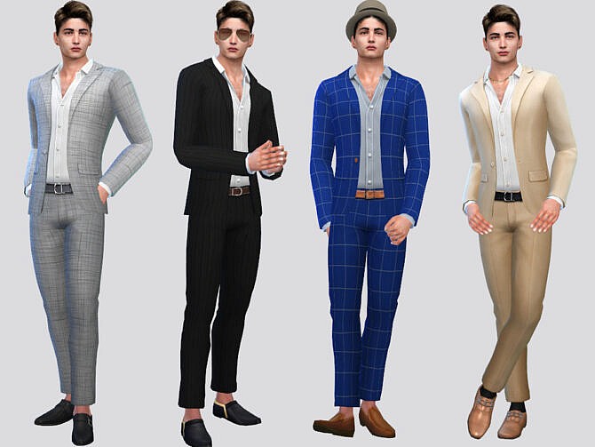 Sims 4 Bastian Mens Suit by McLayneSims at TSR