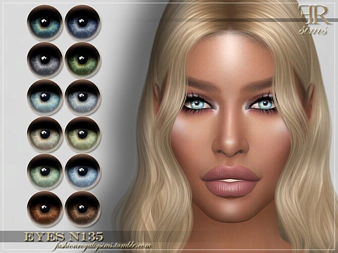 Sims 4 FRS Eyes N135 by FashionRoyaltySims at TSR