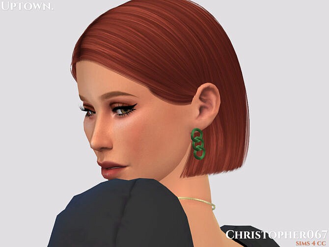 Sims 4 Uptown Earrings by Christopher067 at TSR