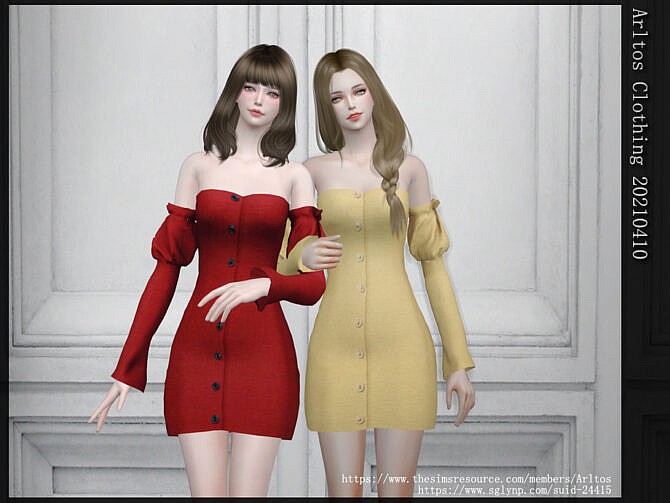 Sims 4 Dress 20210410 by Arltos at TSR