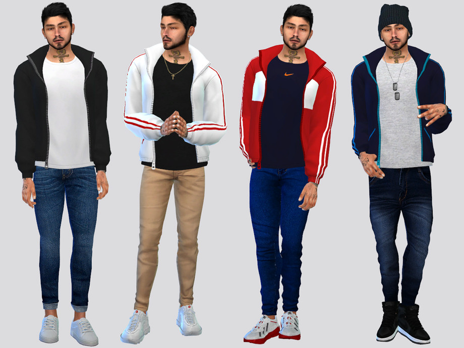 Durbin Track Jacket by McLayneSims at TSR » Sims 4 Updates