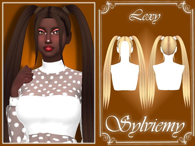 Sims 4 Lexy Hairstyle Set by Sylviemy at TSR