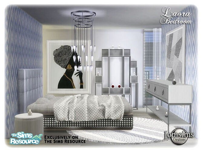 Sims 4 Laora bedroom by jomsims at TSR