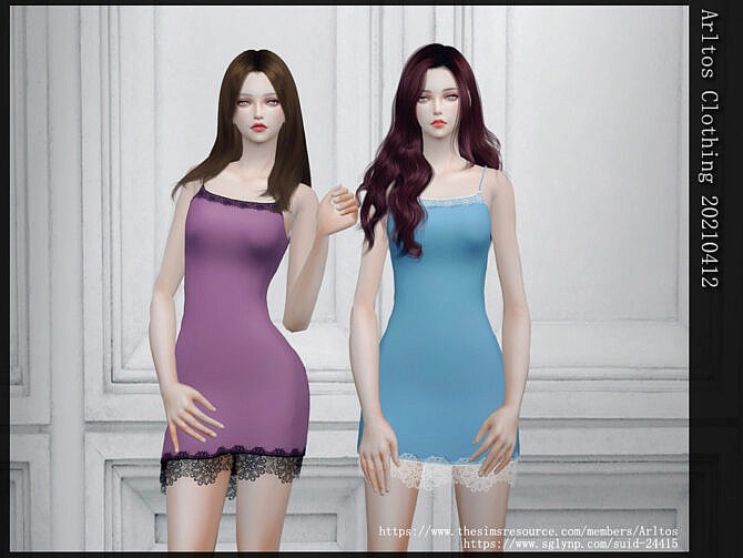 Sims 4 Dress 20210412 by Arltos at TSR