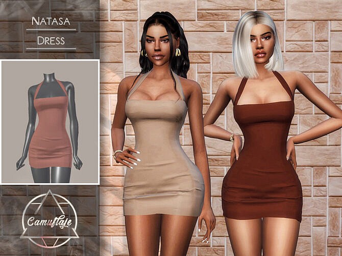 Sims 4 Natasa Dress by CAMUFLAJE at TSR