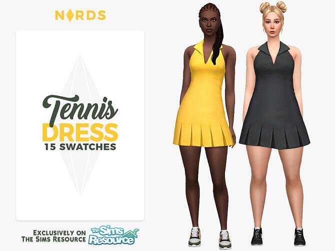 Sims 4 Tennis Dress by Nords at TSR