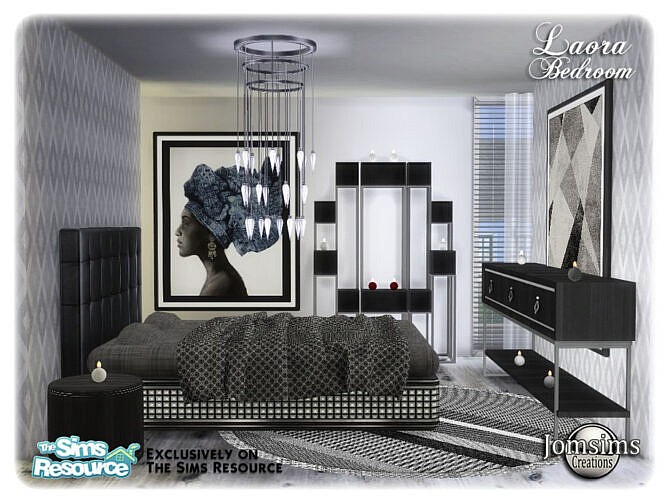 Sims 4 Laora bedroom by jomsims at TSR