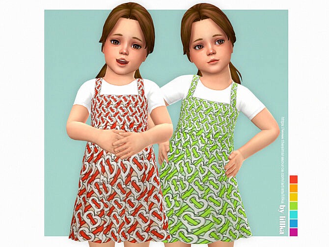 Sims 4 Aria Dress by lillka at TSR